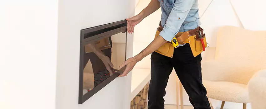 Metal Fireplace Installation in Round Rock, Texas