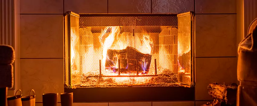 Mendota Hearth Landscape Fireplace Installation in Round Rock, Texas