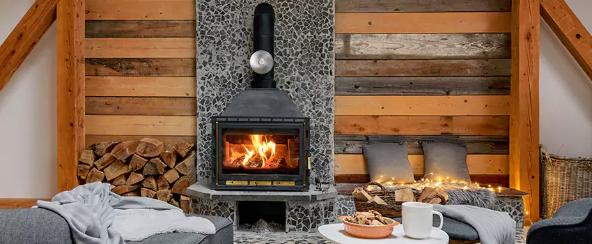 Thelin Hearth Products Direct Vent Gas Stove Fireplace Inspection in Round Rock, Texas